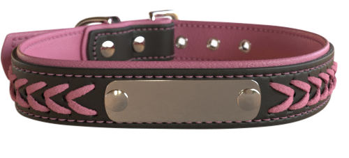 Personligt hundehalsbånd - Flettet